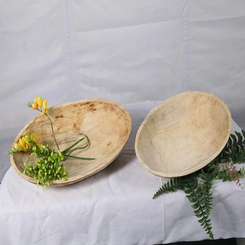 

2020 Hot Sale round craft found candle holders wood trays wooden snack tray, Natural wood color