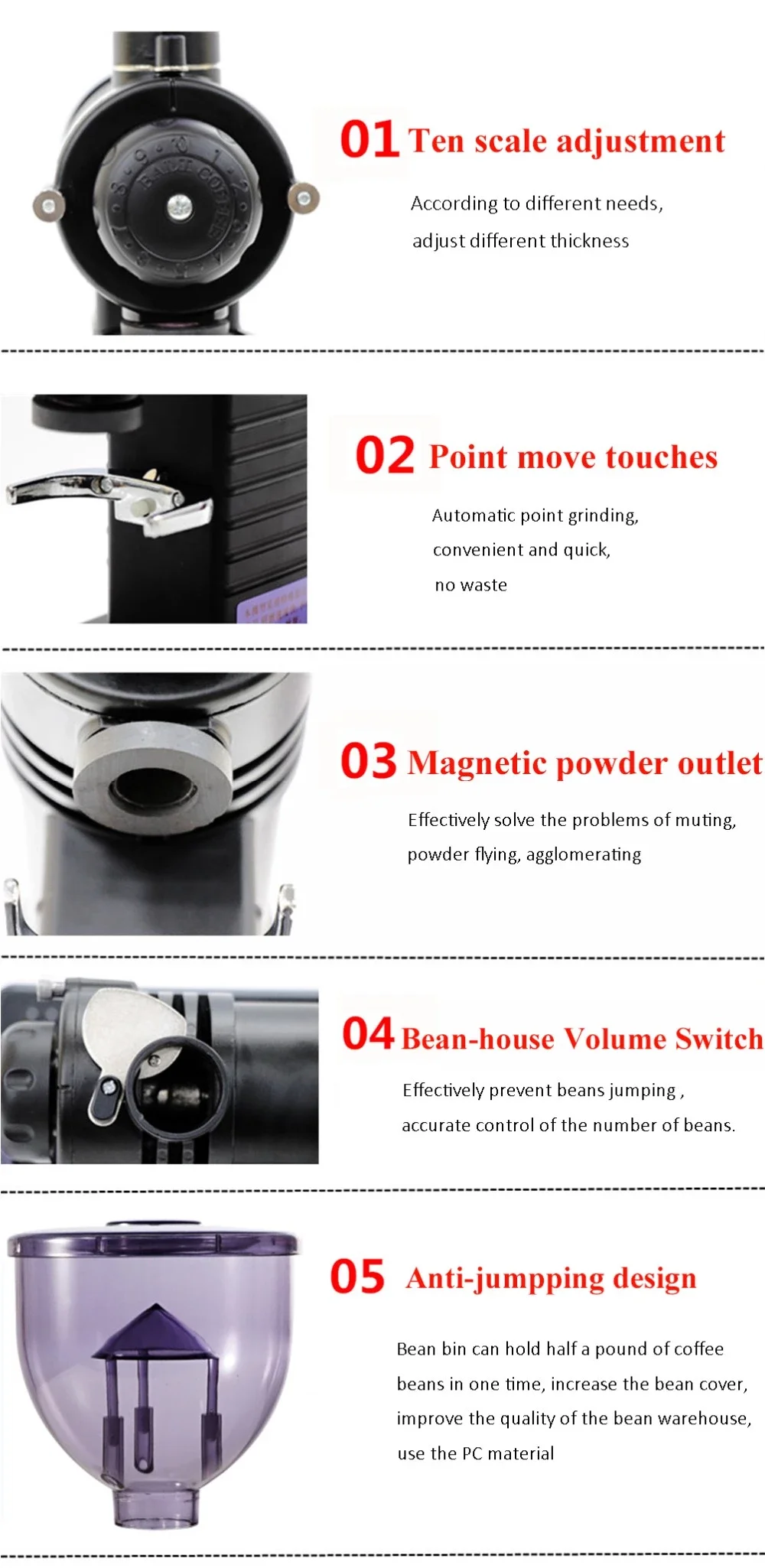 Commercial Electric Ghost Tooth Disc Coffee Grinder Coffee Maker With Big Promotion Buy Coffee