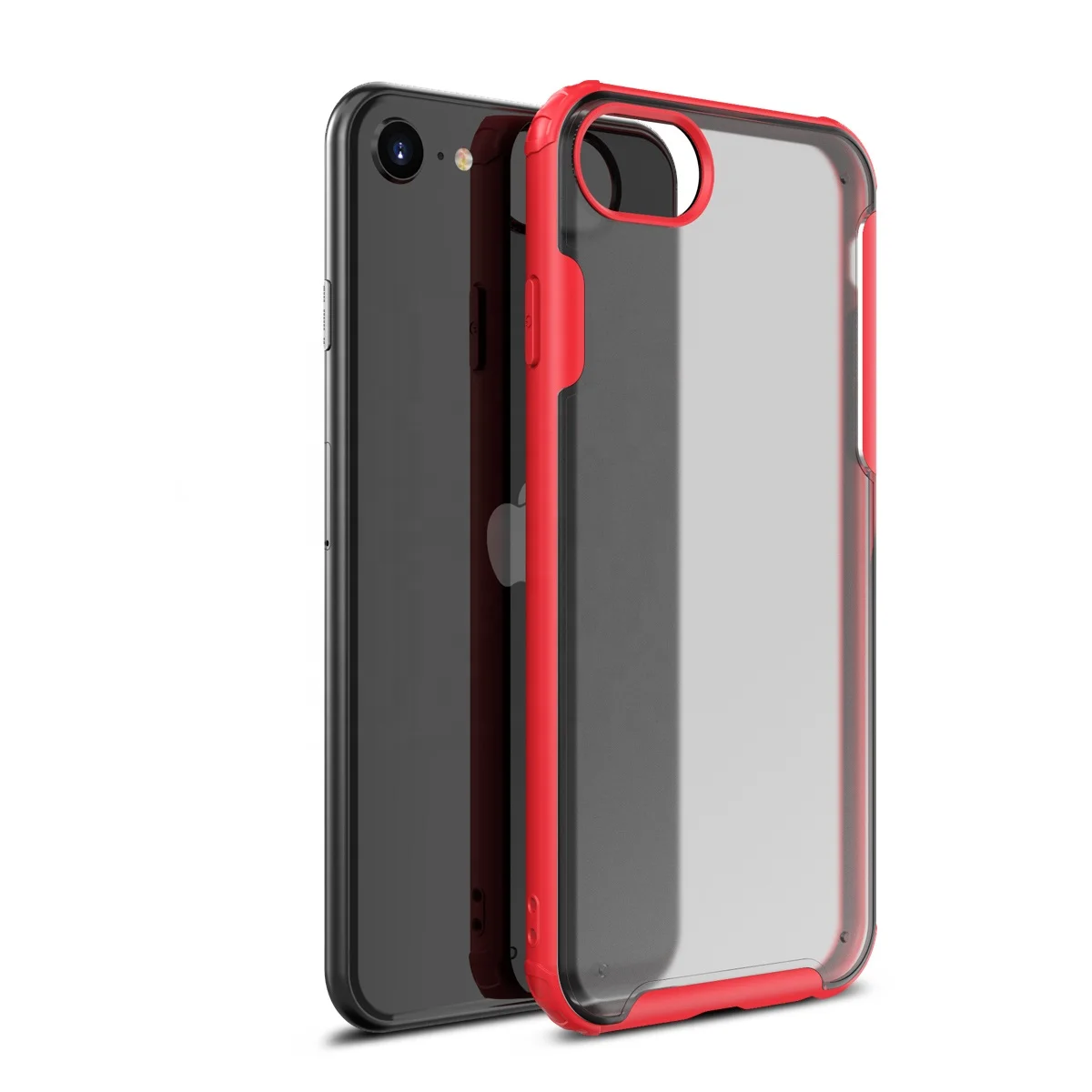 

Saiboro New Phone Case for iPhone SE 2 Transparent Matte PC Back Cover for iPhone 9 SE 2020, Multi colors