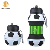 

Original Silicone Collapsible BPA Free Sport Soccer Ball Water Bottle for outdoor