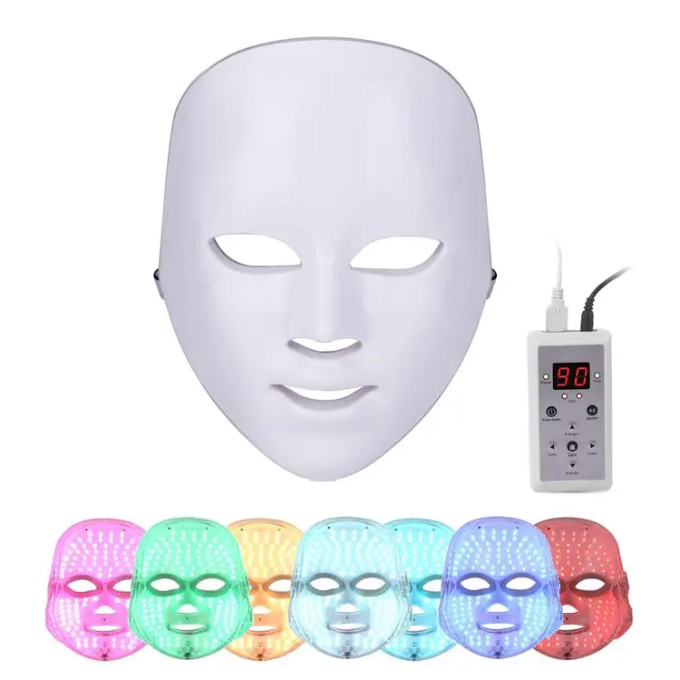 

Customizable Wireless Silicone Beuty Pdt 7 Colors Light Photon Therapy Face Mask Led Facemask