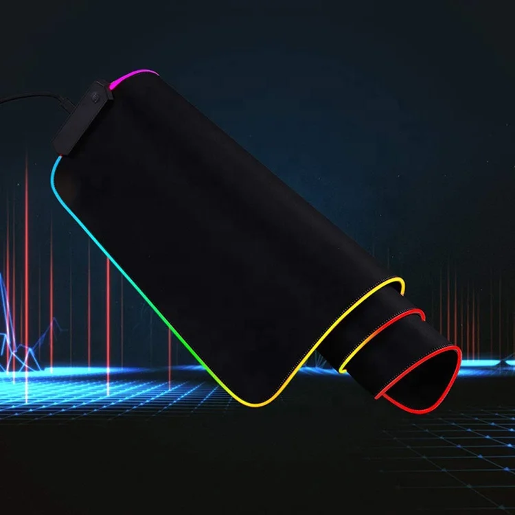 

New Design Very Cool Shining Gaming Mouse Pad RGB Game Desk Mat, All colors is available