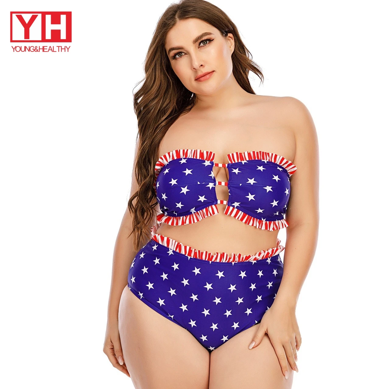

Summer New Arrival Ready To Ship Plus Size Bikini Beachwear Swim Wear For Women