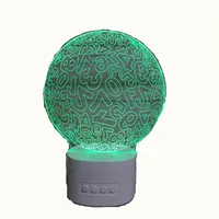 

KS 3DBT-573 rechargeable 3d led night light 3d lamp bluetooth speaker