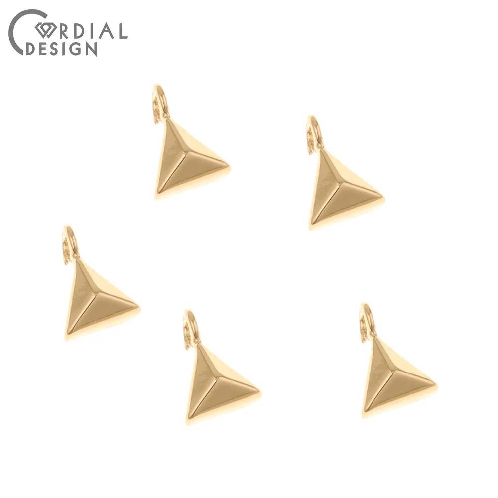 

Cordial Design 100Pcs 6*9MM Jewelry Accessories/Charms/Copper/Triangle Shape/Hand Made/DIY Pendant/Earring Findings & Components