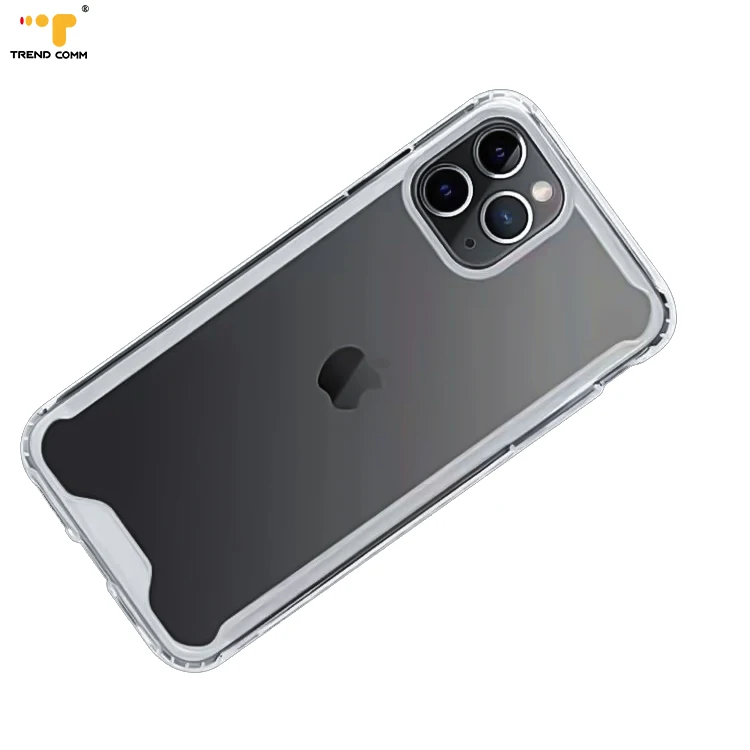 

Shockproof Transparent Bumper Mobile Cover Trendy 12 Pro Max Phone Case For iPhone, Transparent, black, purple, red, blue