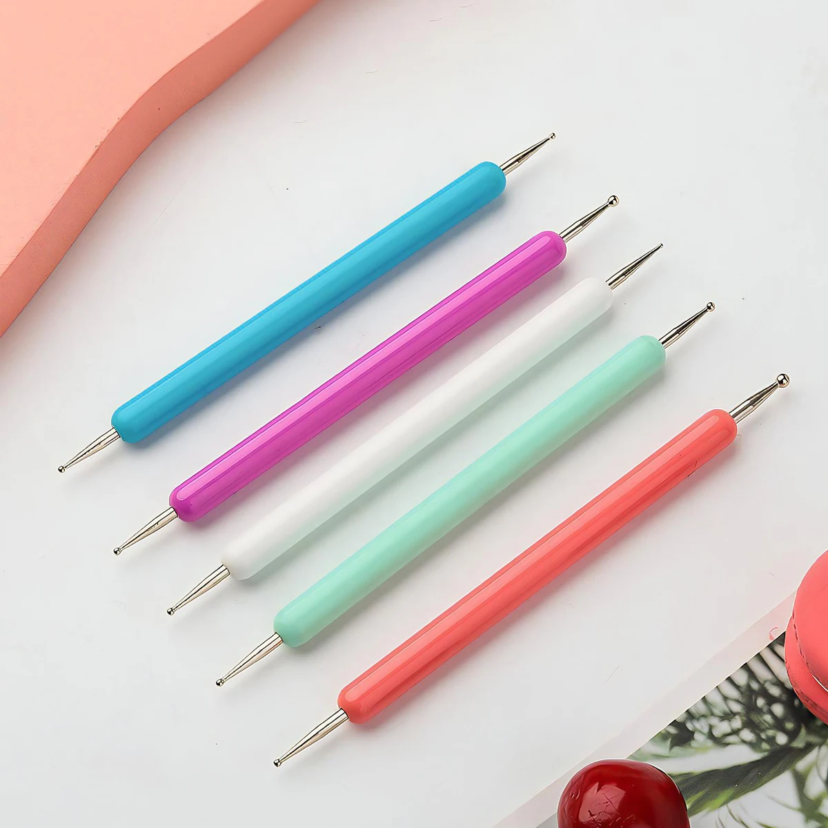 

Factory Wholesale Price Double Ended Color Nail Dotting Tool Wax Pen Wax Pen