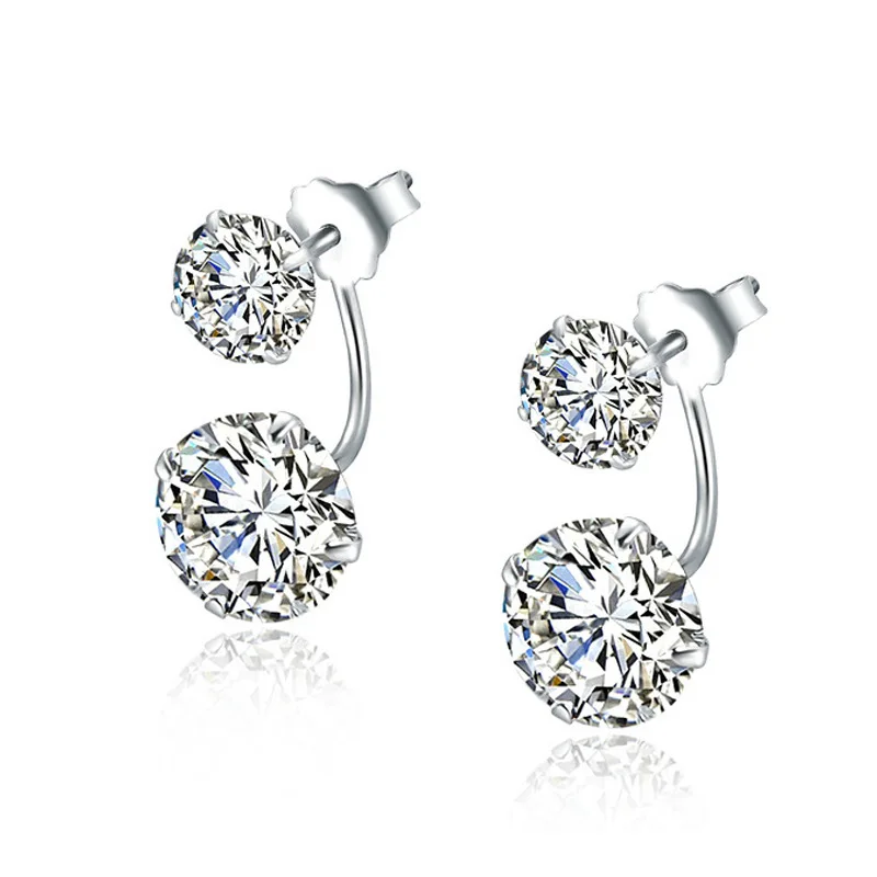 

2020 New Design Fashion Jewelry Full Zircon Micro Sert Earring Zircon Women Crystal Channel Earrings