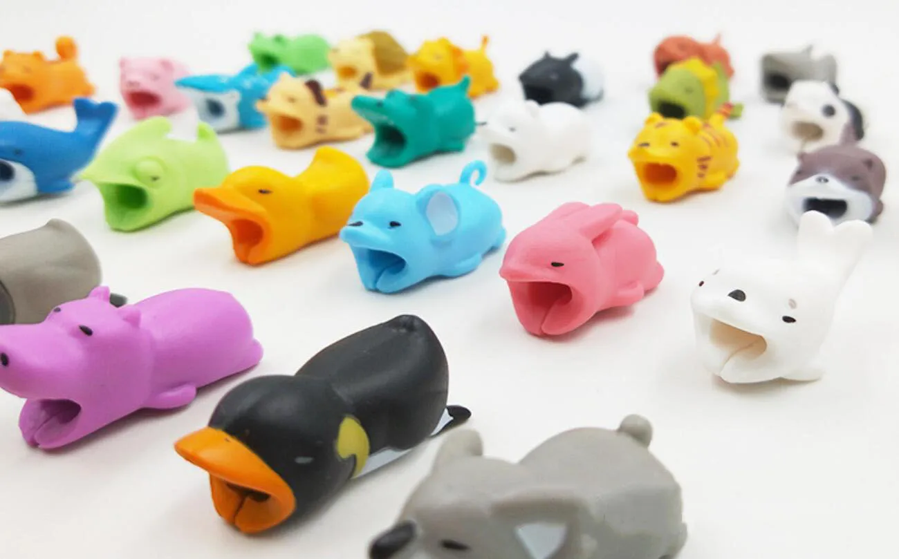 Cute Cable Bite Animals Protector For Android Iphone Charging Cord ...