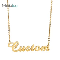 

Modalen Gold Plated Name Letter Pendant Custom Dainty Personalized Jewelry Necklace