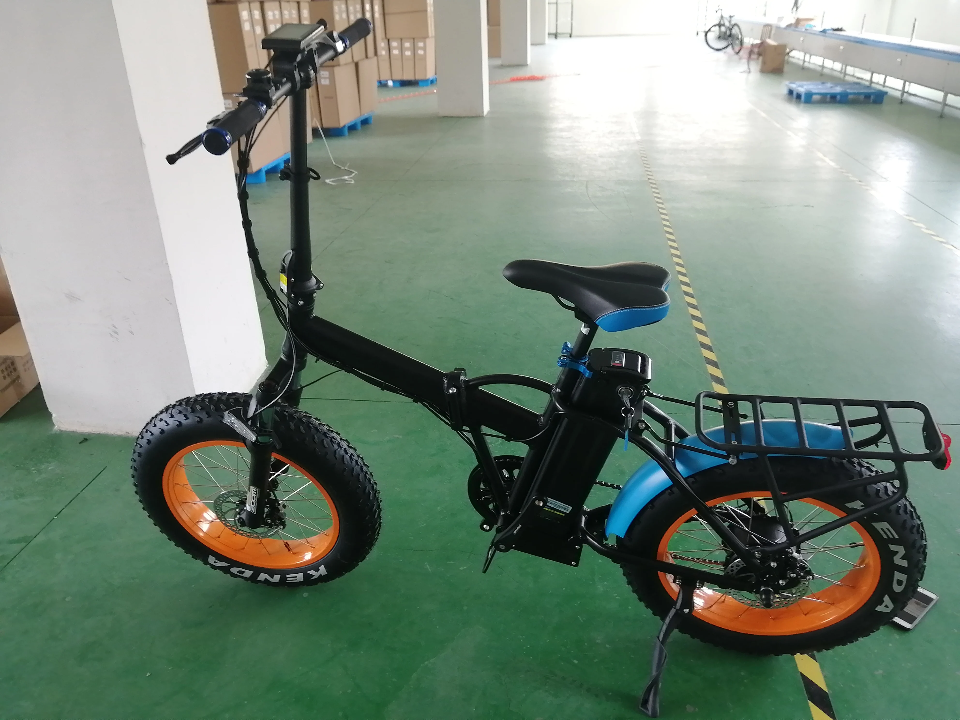 European Warehouse Foldable Electric Bicycle 500w 15ah Fat Tire