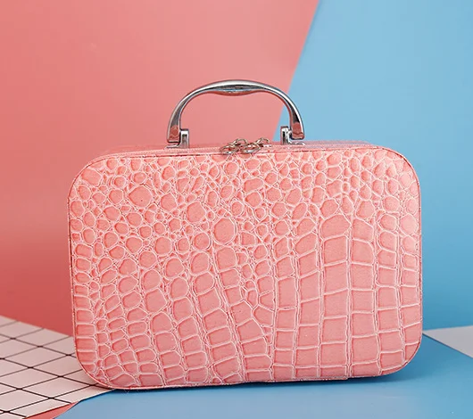 

Easy Carry Multi-function Mini Tote PU Leather Cosmetic Storage Bag & Cases