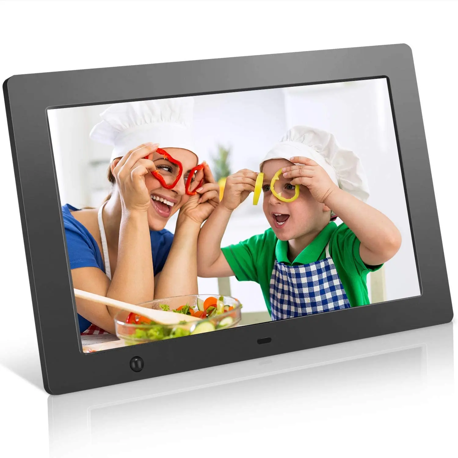 

oem factory price IPS FHD touch screen 16GB android system 8' 8.2' automatic slideshow HDMI wooden case wifi digital photo frame
