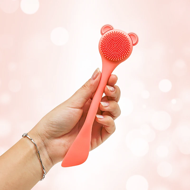 

Super Soft Exfoliating Facial Cleansing Clean Silicone Blackhead Nose Face Cleaning Brush, Blue/green/pink/orange/grey