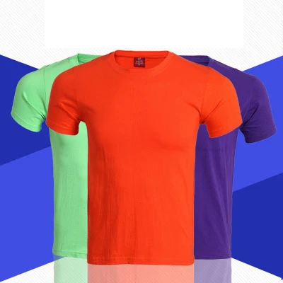 

Cotton short sleeve T shirt custom printing logo men manufacturers wholesale diy original advertising shirt