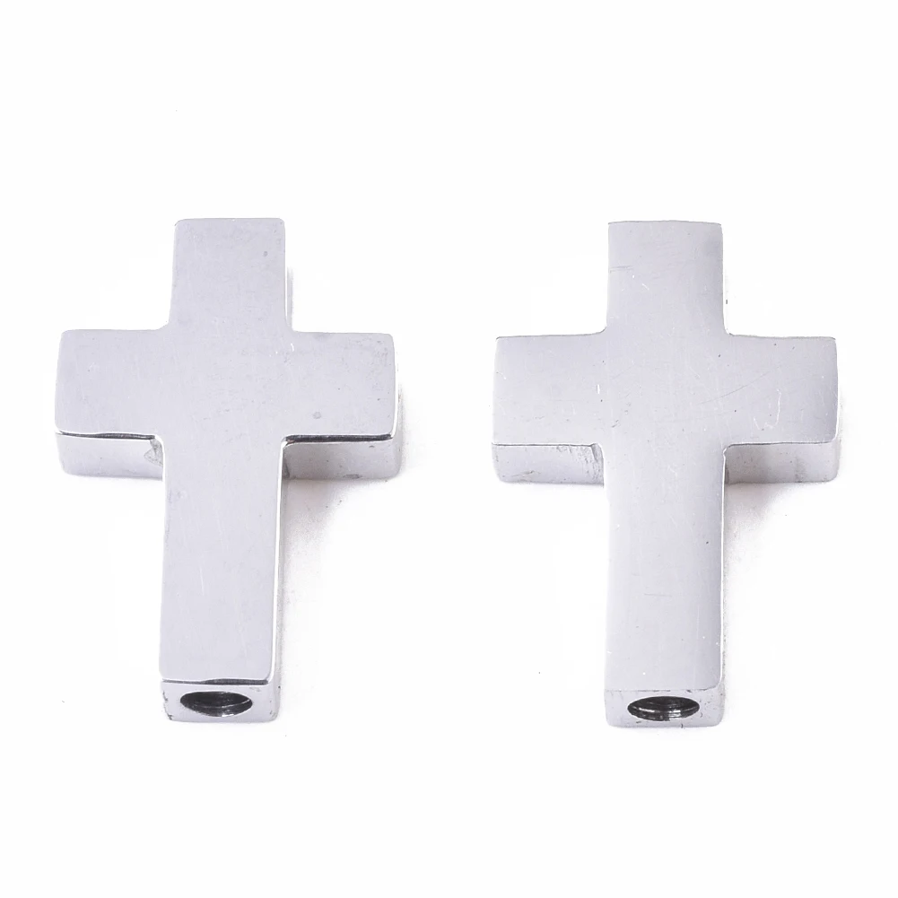 

PandaHall 304 Stainless Steel Jewelry Cross Beads