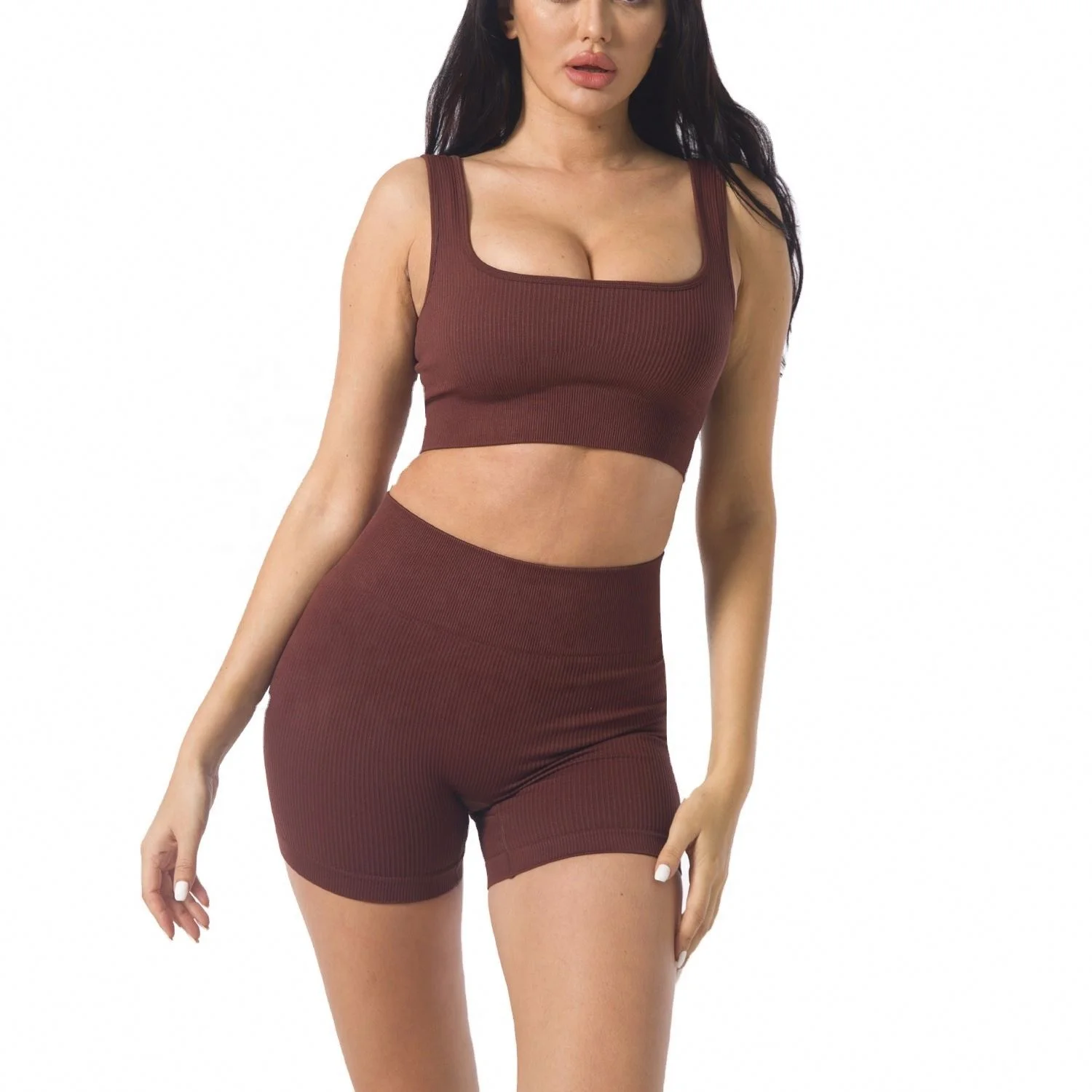

Custom Ladies Seamless Woman Yoga Fitness Breathable Quick Dry Running Sport Bra And Leggings, Customized colors
