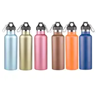 

Promotional 750ml recycle drinking sports custom bottledjoy sublimation hiking wholesale aluminum water bottle with carabiner