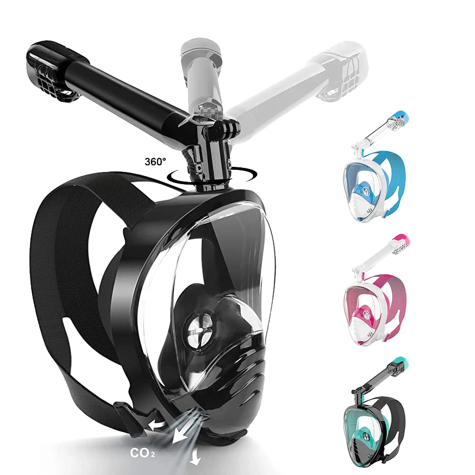

180 Degree Panoramic View Scuba Diving Equipment Full Face Snorkeling Mask New Supply Premium Diving Mask Free Breathing