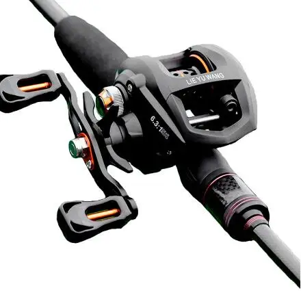 

Robben Magnetic Brake System Super Light 195g Baitcasting Reel Fishing Reel 11BB 6.3:1 For Fishing, Black