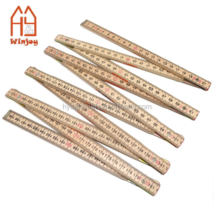 Custom 2m/2 Meters 6.5 Foot Foldable Compact Measuring Metric Stick ...