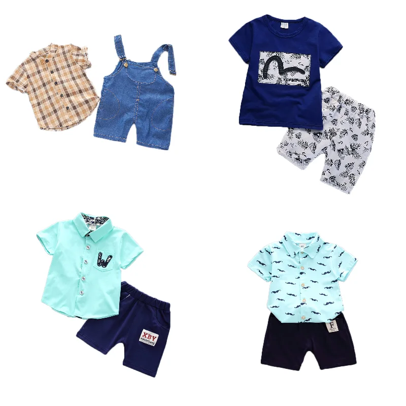 

2019 new design plaid shirt bib pant two pieces wholesale fashion toddler baby boutique children kids boys clothing sets, As pic shows, we can according to your request also