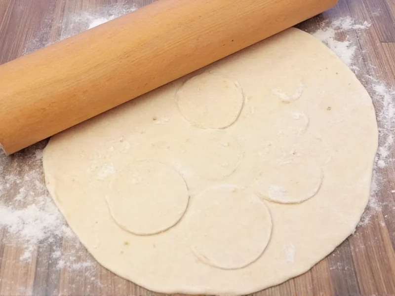 Rolling pita bread dough into perfect circles