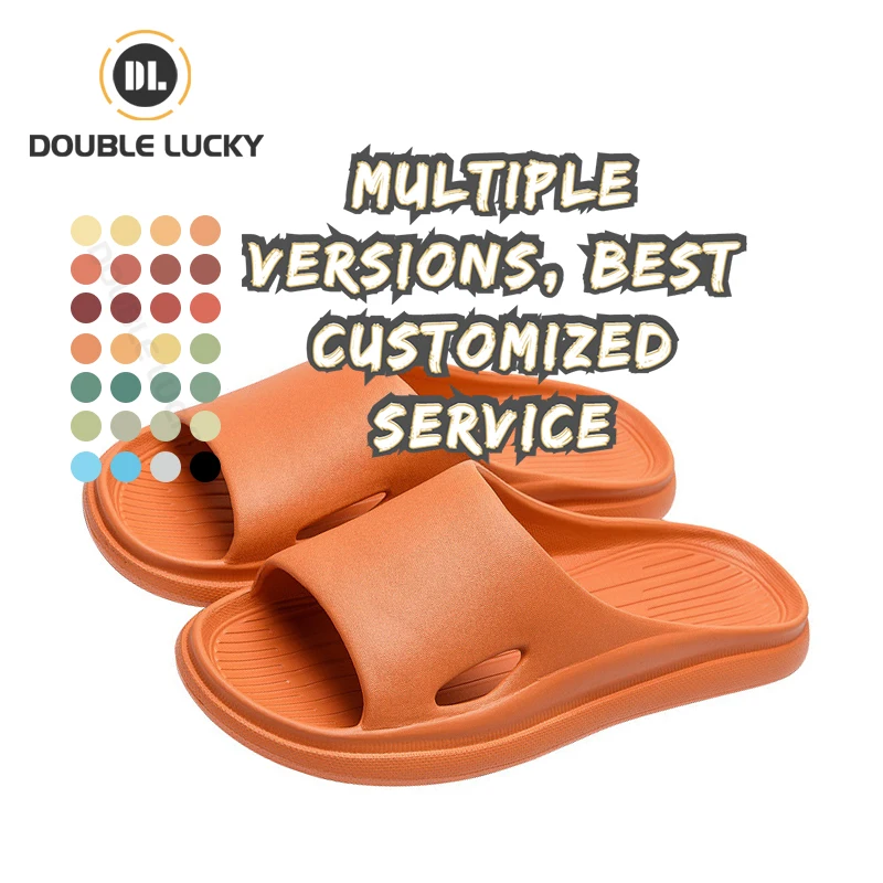 

Double Lucky Summer Indoor Anti-skid Home Non-smelly Feet Bathroom Shower Sandals Home Slipper Hotel Slippers, As the picture or customizable