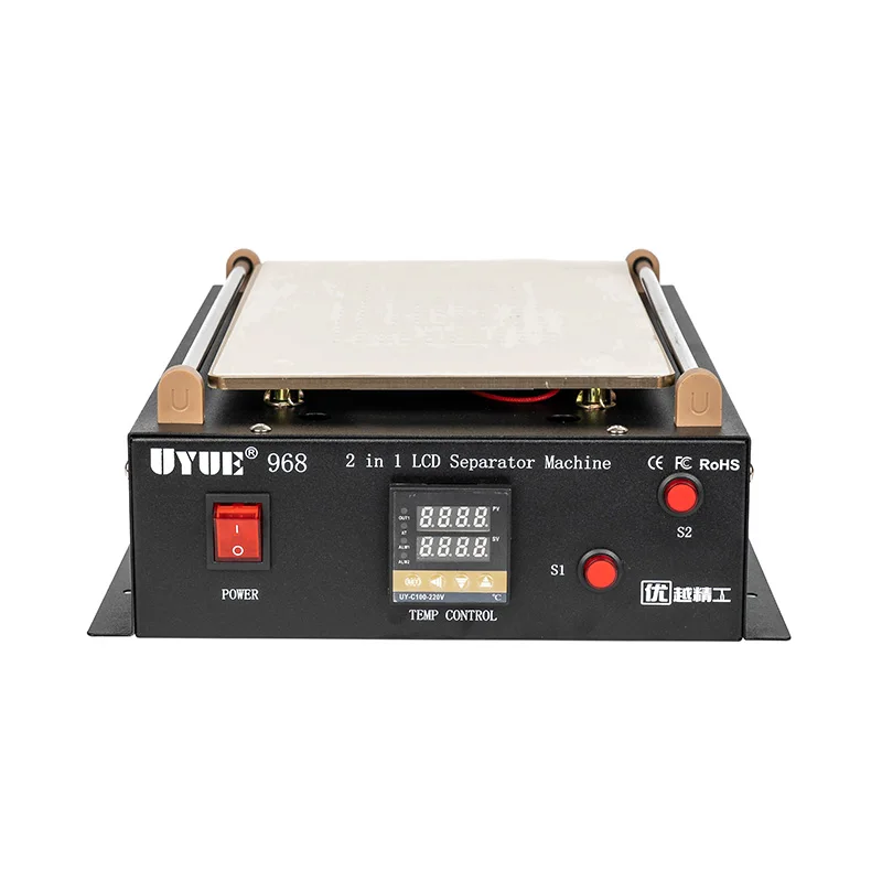 BEST 968 2 In 1 Vacuum Separator LCD Built-in Pump Vacuum Fix Repair Broken Mobile Phone Touch Screen Glass Separate Machine