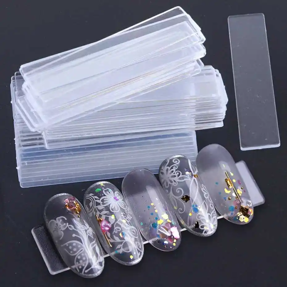 

10pcs/bag clear nail acrylic display board strip
