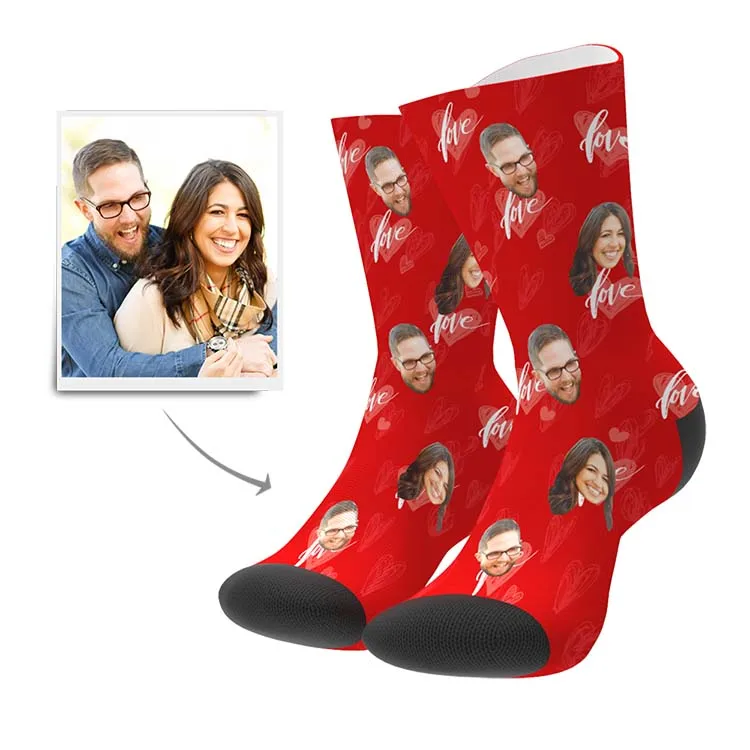 

Directly Factory Created Photo Printed Custom Logo Design Socks