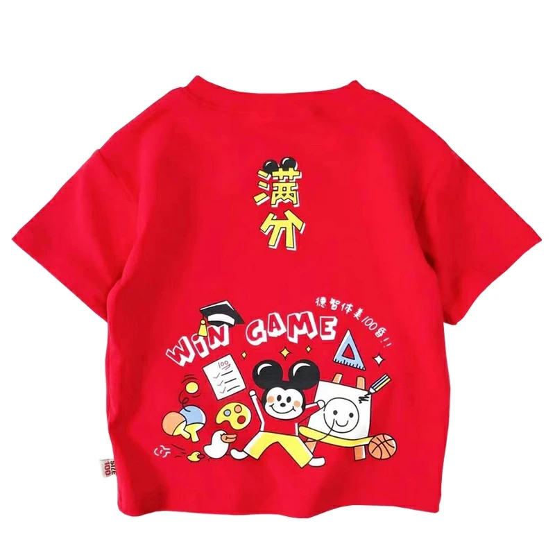 

Summer thin children's t-shirt girls fashion cartoon t-shirt children's clothing wholesale
