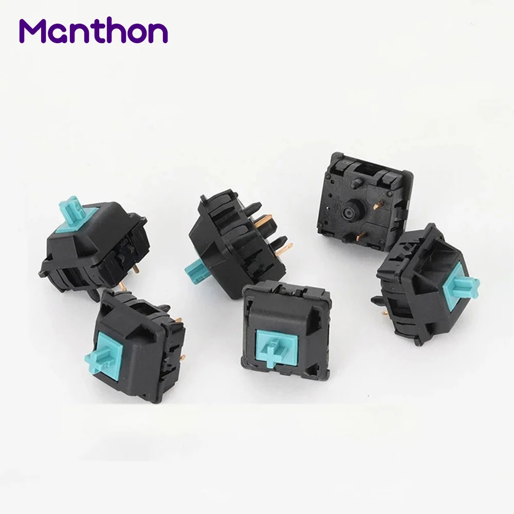 

JWICK JWK T1 V2 Heavy Tactile Switches with Nylon 67g Green Blue Stem Factory Lubed 5 Pin Hotswap for Mechanical Keyboard