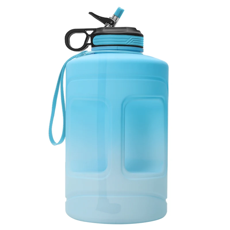 

2021hot 1 gallon sport water bottle Large Capacity motivational Water Bottle PETG Plastic Time Marker custom logo, Customized color