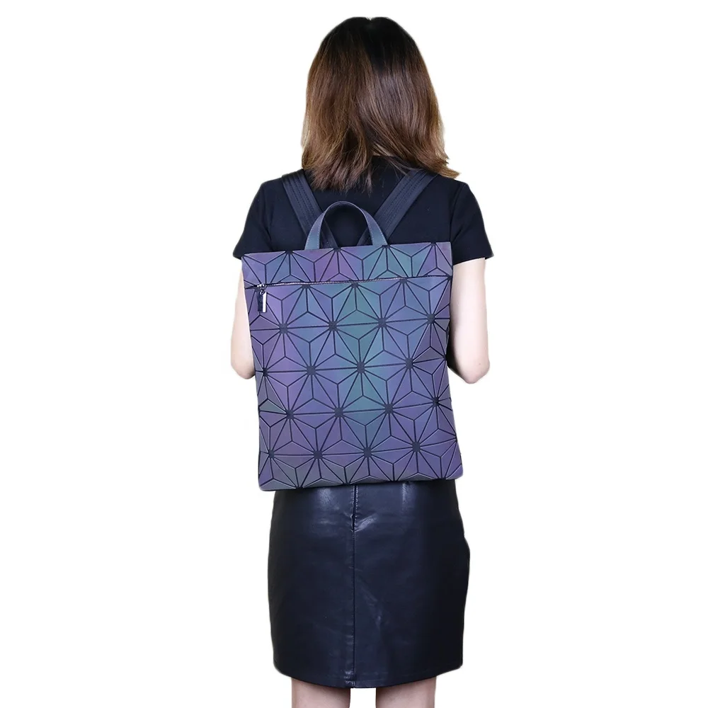 

Multifunctional Travel Mini Backpack With Geometric Lines For Wholesales