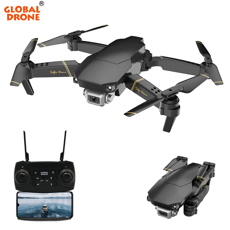 

Mini Drone Foldable Global Drone GD89 Wifi FPV 90 Degree Adjustable Lens Drone Camera 480P/720P/1080P/4k vs Mavic pro E58 E520, Black/white