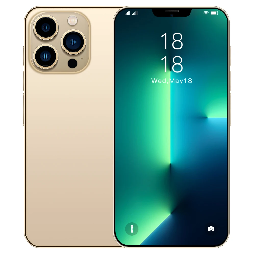 

Original i13 Pro Max +  16GB + 512GB Android smartphone 10 core 5G LET phone 3 camera MTK6889 face ID unlock mobile phone, As pic show