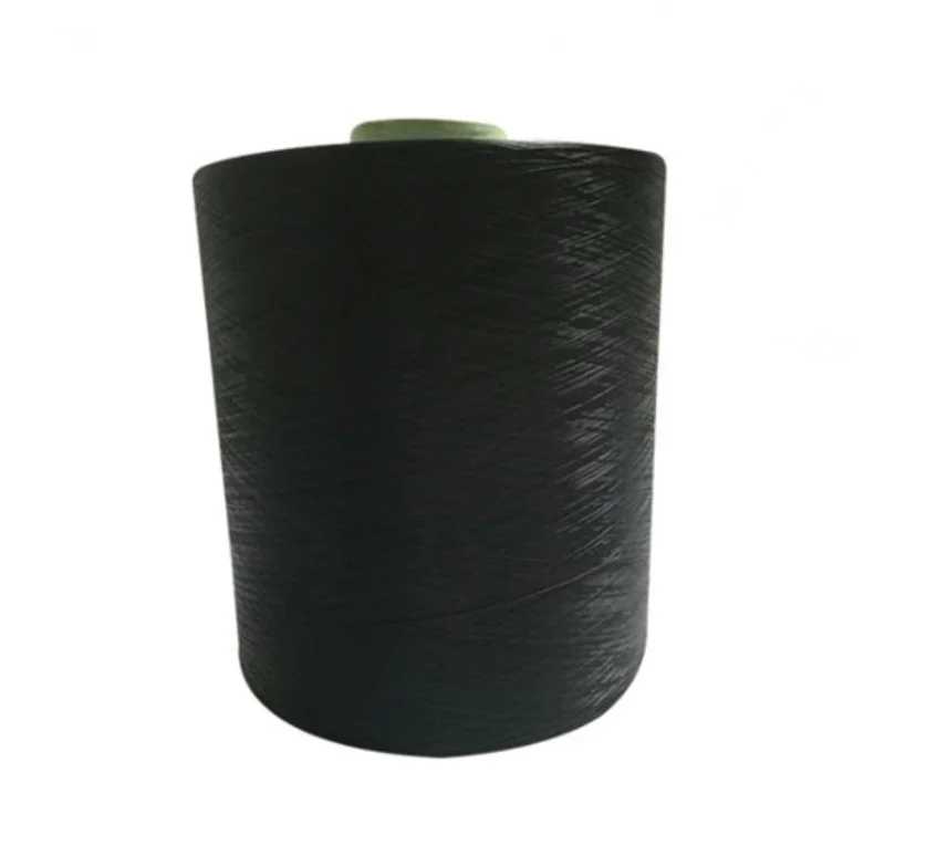 
Polyester DTY yarn 300D 96F Flame retardant black dope dyed yarn NIM SIM HIM antiflaming 