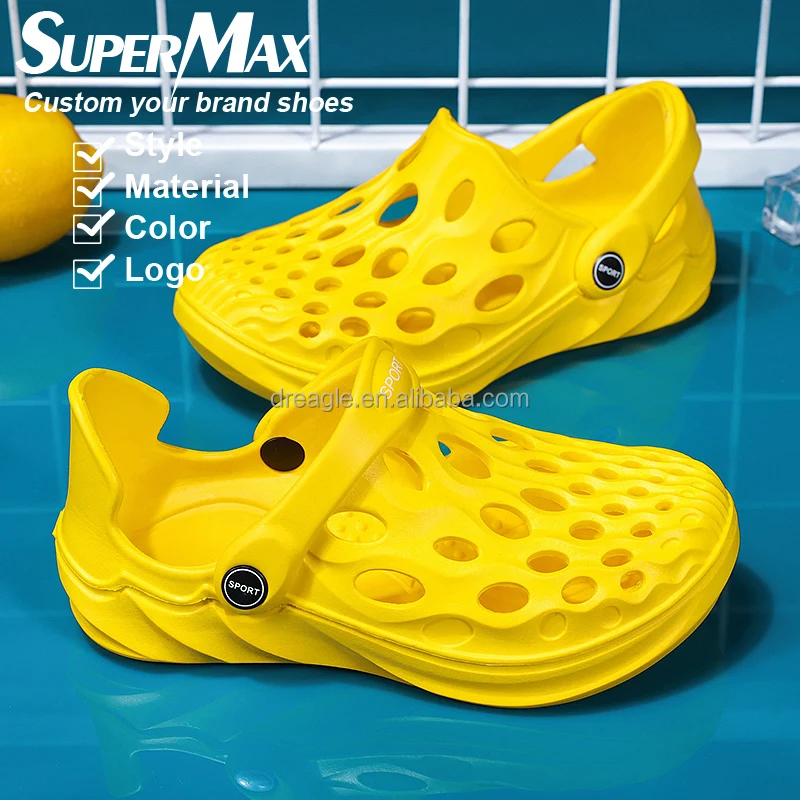 

Custom Children's Beach Shoes Boys and Girls Sandals Adult Garden Slippers Anti-slip Mens Hole Shoes Women Clog Toddler Slides