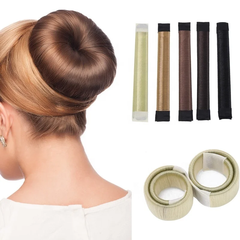 

Factory Price Fashion Magic Twist DIY Tool Kids Girls Hair Roller Styling Donut Women Holder Easy Hair Bun Maker