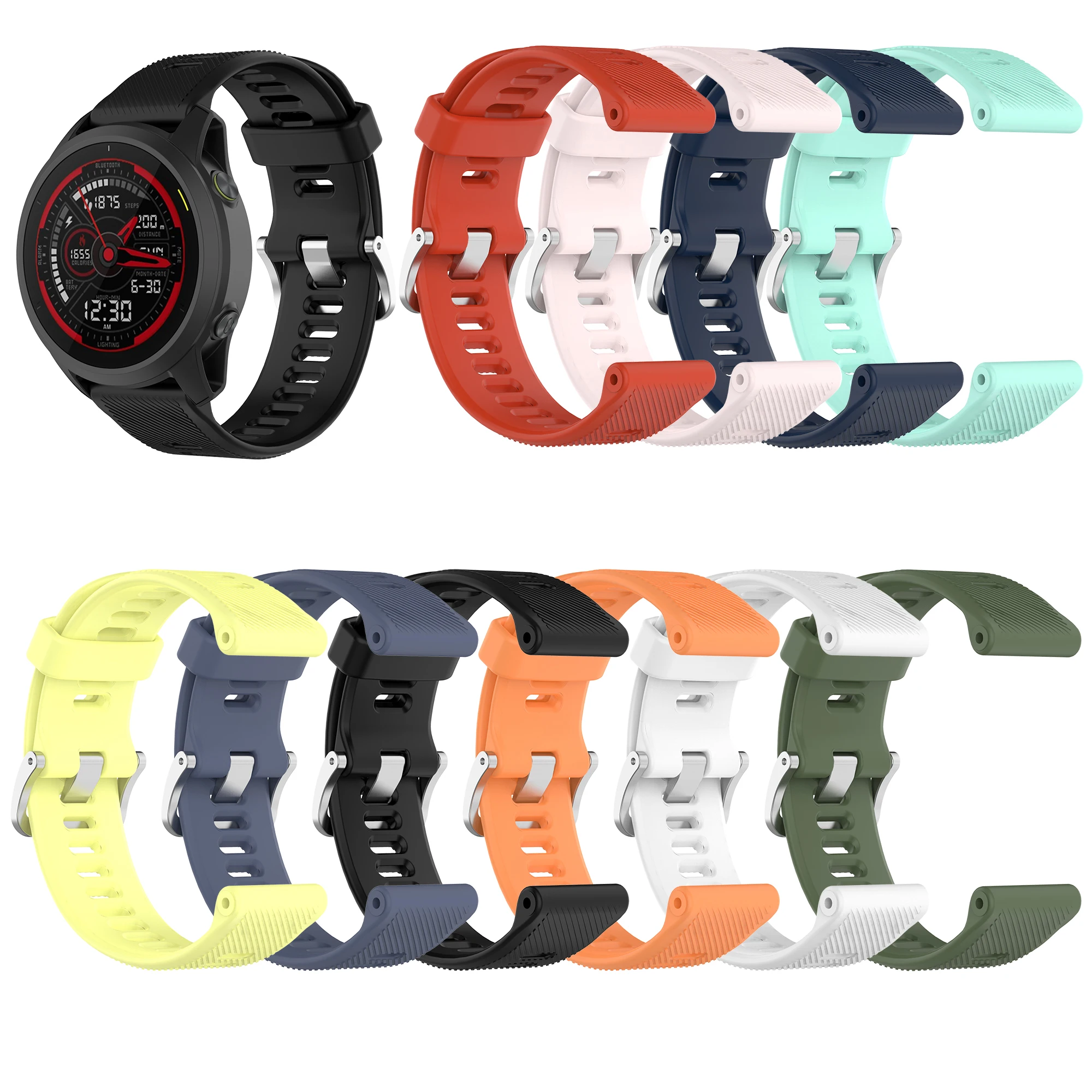 

New Sports Silicone Watch Band Bracelet Strap For Garmin Forerunner 945 lite 745XT Replacement Wristbands