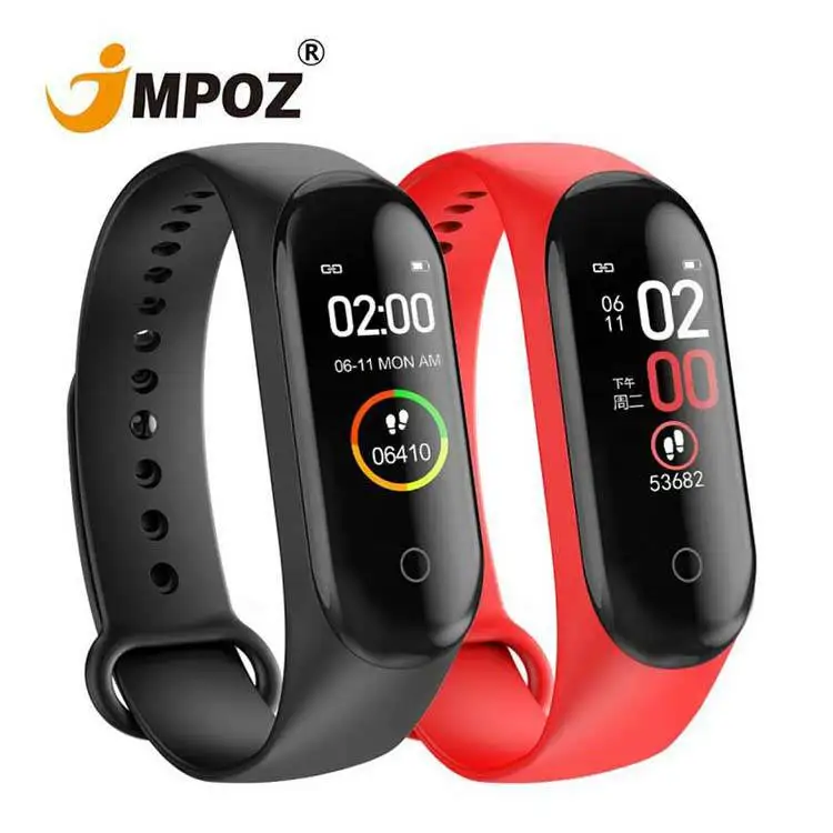 

2022 Hot fitness tracker pedometer IP67 waterproof heart rate blood pressure watch smart bracelet M5 M6 m4 smart band JMPOZ