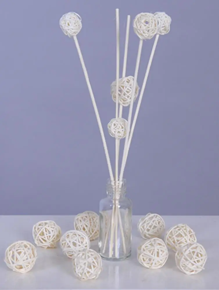 
5cm diameter decorative rattan ball natural and colorful rattan decorations 