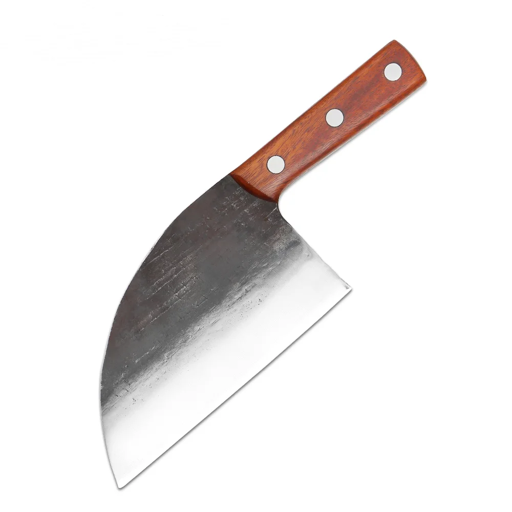 

XITUO hand-forged chef's kitchen knife high carbon steel wide meat cleaver rosewood handle handle