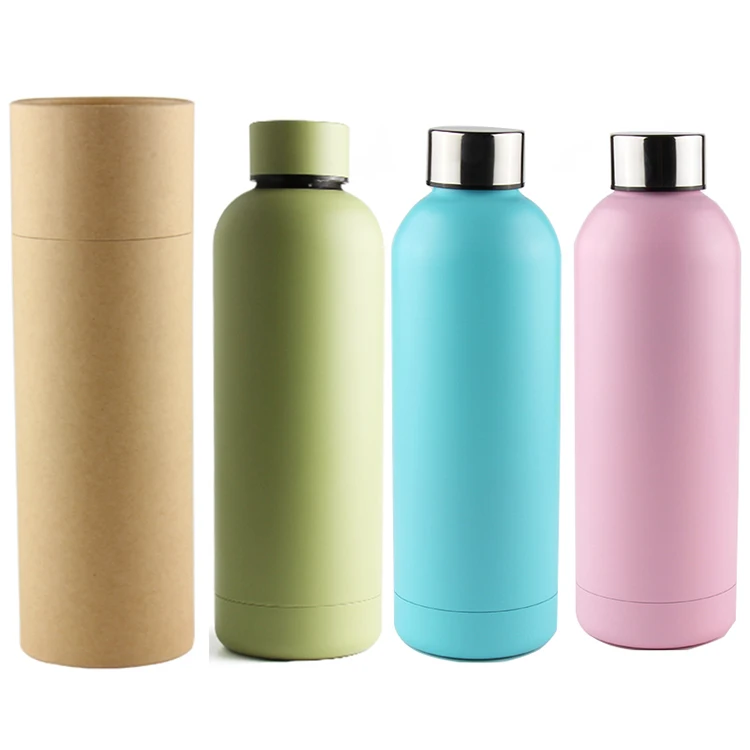 

Double Wall Vacuum Flask, Insulated 18/8 Stainless Steel Water Bottle 18 OZ Food Grade Keeps Drinks Hot and cold, Red,green,black,can be custom