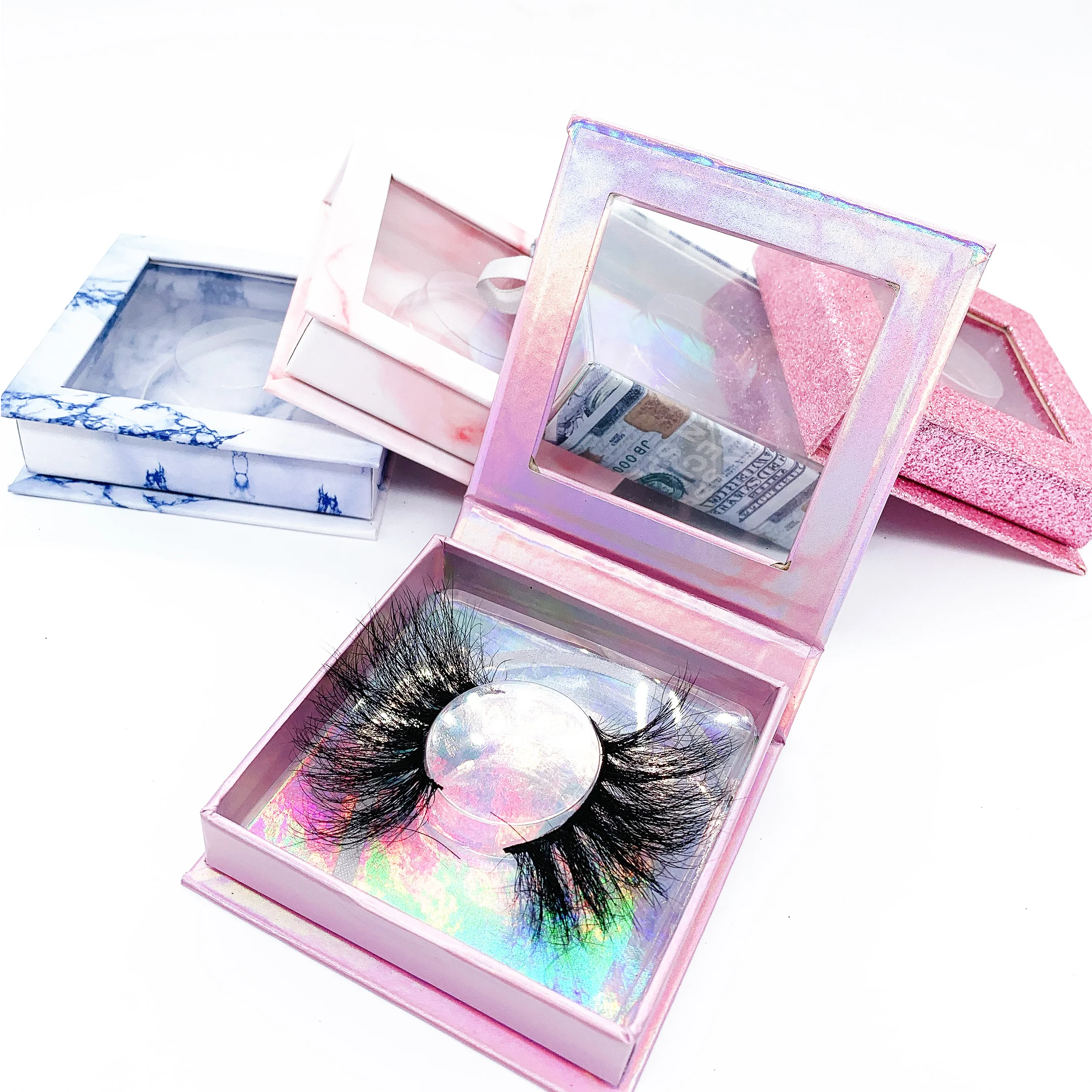 

2021 New Design Custom Eyelash Packing Set 3d Mink False Eye Lashes, Black color