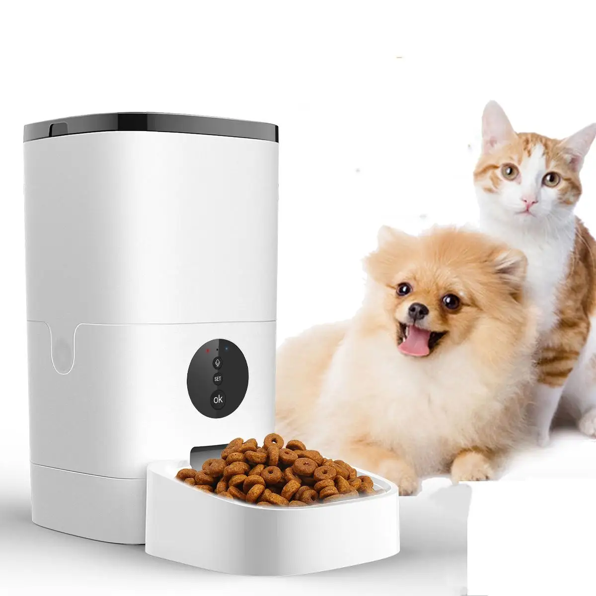 

TUYA Smart Pet Feeder with Camera and Two-way Audio-Remote Control Feeding WIFI Connect APP Phone for Dogs and Cats Night Vision