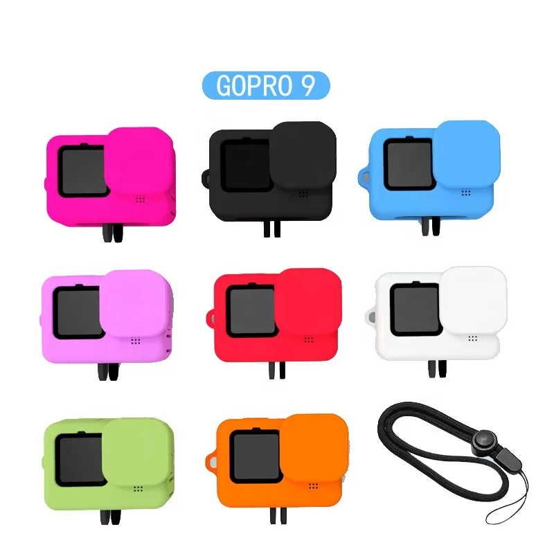 

Silicone Protective Case for Go Pro 9 Silicone Lens for Action Camera Accessories
