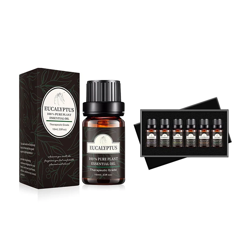 

Custom Wholesale Private Label Single or Set Packing 10ML 100% Pure Natural Organic Plant Lavender Eucalyptus Essential Oils