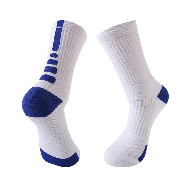 

XIANGHUI wholesale can custom logo professional non-slip stinky towel thickened elite basketball socks men, Pantone color